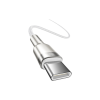 Дата кабель USB-C to USB-C 2.0 mCafule Metal PD 100W white Baseus (CATJK-D02)