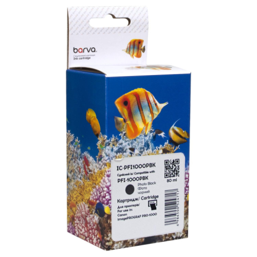 Картридж Barva Canon PFI-1000PBK 0546C001 80мл photo black (IC-PFI1000PBK)