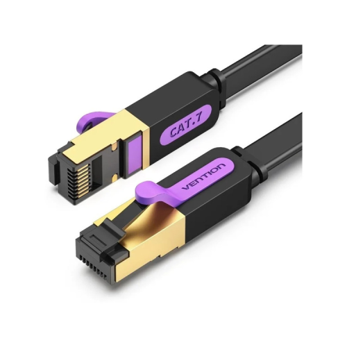 Патч-корд 1.5м FTP cat 7 RJ-45 black Vention (ICABG)