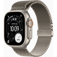 Смарт-годинник Apple Watch Ultra 3 GPS + Cellular 49mm Natural Titanium Case with Natural Titanium Milanese Loop - Sm (MEWW4QP/A)