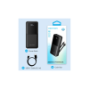 Батарея универсальная Vention 20000mAh 22.5W 3A PD, Built-in USB-C+Lightning Cables, Black (FHPB0)