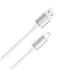 Дата кабель USB 2.0 AM to Lightning 1.0m 3A zinc alloy braided white ColorWay (CW-CBUL098-WT)