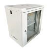 Шафа настінна GEAR 12U 19" 600x450x650 мм, + полка 19", grey (GWMSN-12U-600-450G)