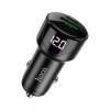 Зарядний пристрій HOCO 1xUSB-C PD20W + 1xUSB QC3.0 car adapter Z42 black (6931474742544)
