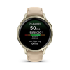 Смарт-годинник Garmin Venu 4 (41mm), Beige w/ Lunar Gold + Leather, GPS смарт-годинник (010-03013-03)