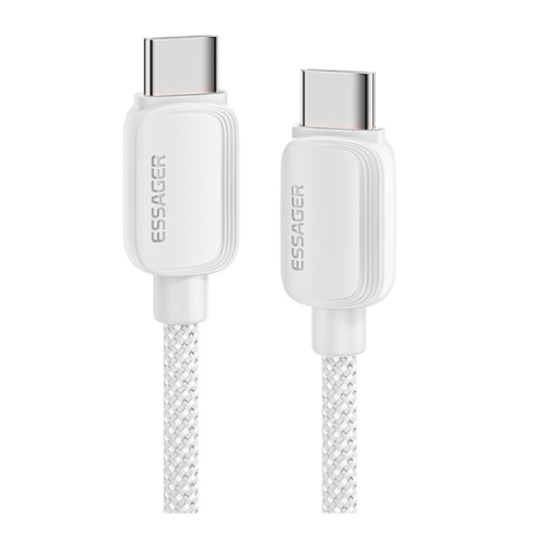 Дата кабель USB-C to USB-C 2.0m 100W white Essager (EXCTT1-WLA02-P)