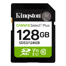 Карта памяти Kingston 128GB SDXC class 10 UHS-I V10 A1 Canvas Select Plus (SDS3/128GB)