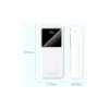 Батарея универсальная Vention 30000mAh 22.5W 3A, PD, QC/3.0, LED Display, White (FHMW0)