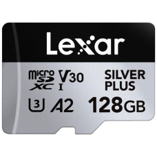 Карта памяти Lexar 128GB microSDXC class 10 UHS-I U3 V30 A2 Professional Silver (LMSSIPL128G-BNANG)