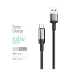 Дата кабель USB 2.0 AM to USB-C 1.0m 6A braided wire black ColorWay (CW-CBUC096-BK)