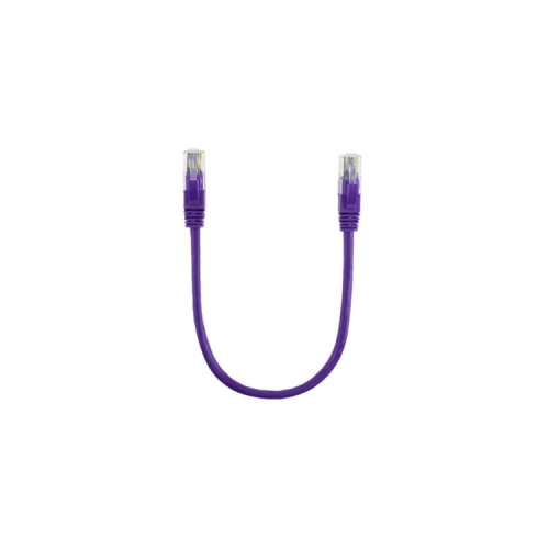 Патч-корд 0.25м, RJ-45, Cat.5e, CU, медь, фиолетовый Ritar (PCR-CU/0.25Pe / 14091)