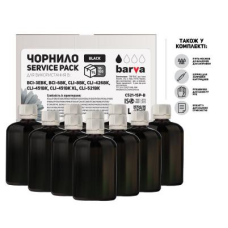Чернила Barva Canon CLI-521/CL-511 Black 10x100мл ServicePack (C521-1SP-B)