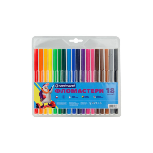 Фломастери Centropen 7790/18 Washable, 18 colors (7790/18 ТП)