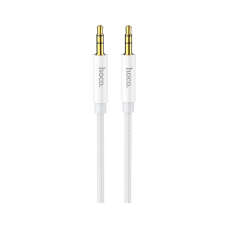 Кабель мультимедійний 3.5mm M to 3.5mm M 1.0m Silver HOCO (6931474759870)