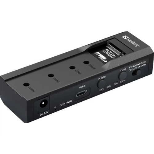 Концентратор Sandberg USB3.2 Type-C toSSD M2/NVMe SATA Cloner & Dock Sandberg (136-49)
