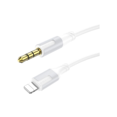 Кабель мультимедийный Lightning to 3.5mm M 1.0m white BOROFONE (6941991108570)