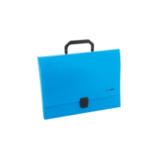 Папка - портфель Economix пластиковый A4 на застежке 1 отделение, синий (E31607-02)
