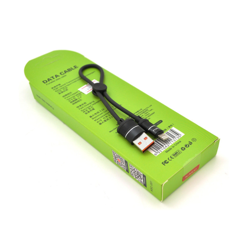 Дата кабель USB 2.0 AM to Lightning 0.25m 5A Black iKAKU (KSC-351-L)