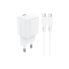 Зарядний пристрій Acefast USB-C 20W Gan A73 mini + USB-C cable Fast Charger White (6974316282655)