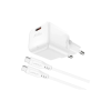 Зарядний пристрій Acefast USB-C 20W Gan A73 mini + USB-C cable Fast Charger White (6974316282655)
