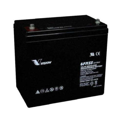 Батарея до ДБЖ Vision FM 12V 55Ah (6FM55E-X)