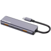 Концентратор Canyon hub DS-18 5in1 USB-C Grey (CNS-TDS18)