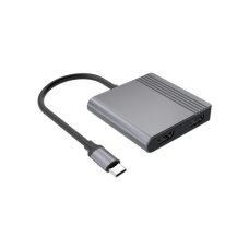 Концентратор Cablexpert USB-C 4-in-1 2xHDMI + 1xUSB 3.2 + 1xUSB-C PD 85W (A-CM-COMBO3-04)