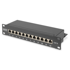 Патч-панель Digitus 10" 1U 12 портов cat.6 STP в сборе (DN-91612S)