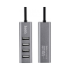 Концентратор HOCO USB 2.0 to 4xUSB Line machine HB1 Tarnish (6957531038139)