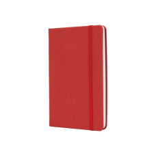 Книга записна Optima А5 MAGIC, тверда обкладинка, гумка, білий блок клітинка, червоний (O27102-03)