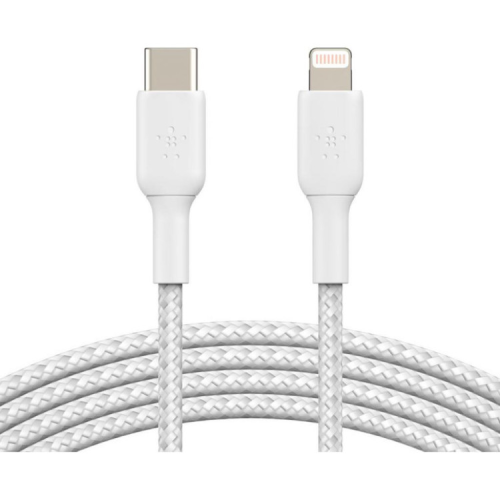 Дата кабель USB-C to Lightning 2.0m white Belkin (CAA004BT2MWH)