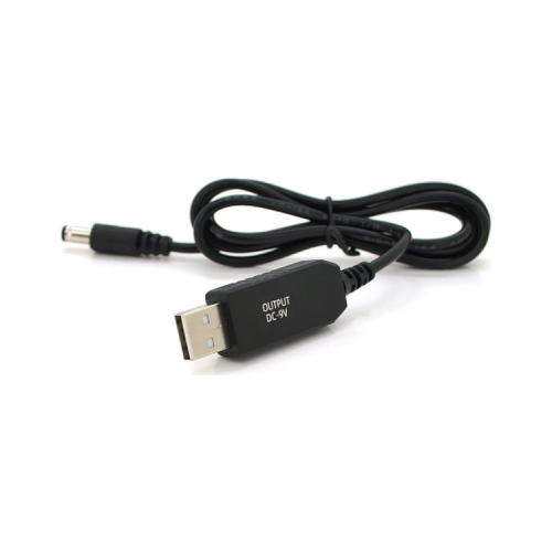 Кабель питания USB to DC 5.5x2.5mm/(5.5x2.1mm) 9V 1.0m OEM Voltronic (KPFR/5-9)