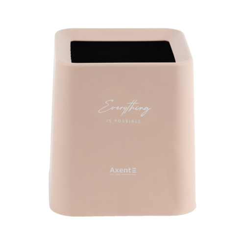 Корзина для бумаг Axent Настольный мусорный контейнер, квадратный, персиковый (2132-42-A)