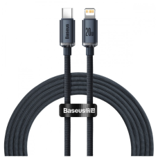 Дата кабель USB-C to Lightning 2.0m 20W Crystal Shine Series black Baseus (CAJY000301)