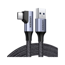 Дата кабель USB 3.0 AM to USB-C 1.0m 3A US385 90° Black Ugreen (20299)