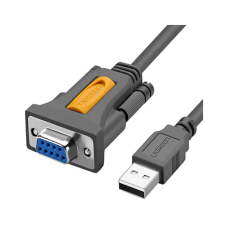 Кабель для передачи данных USB to COM F 1.5m DB9 RS-232 CR104 black Ugreen (20201)