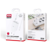 Зарядний пристрій XO L90C (2USB/2.4A) + USB - Lightning White (XO-L90C-L)