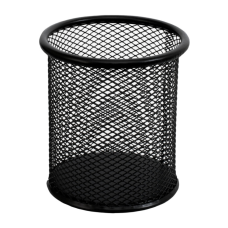 Підставка для ручок H-Tone кругла металева, 9 х 10 см, чорна (JJ41205)