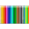 Фломастери Faber-Castell Динозавр 18 кольорів + 3 металика + 3 неонових + наклейки у картонній коробці (32963)