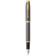 Ручка пір'яна Parker IM 17 Grey Lacquer GT  FP F (21 111)