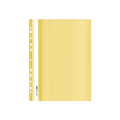 Папка-швидкозшивач Economix А4 з перфорацією, фактура "глянець", пастельна жовта (E31510-85)