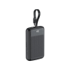 Батарея універсальна Acefast 10000mAh, 22.5W, PD, QC/3.0, build Type-C cable, M13, Black (6974316283959)