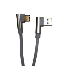 Дата кабель USB 2.0 AM to USB-C 1.0m 2.4A 90° corner gray XoKo (XK-CTC-001-GR)