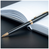 Ручка кулькова Parker SONNET 17 Black Lacquer GT BP + блокнот Parker + подар.упак. GIFT24 (86 032b24)