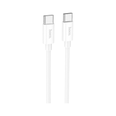 Дата кабель USB-C to USB-C 1.0m Magic silicone PD 60W X87 white HOCO (6931474783264)