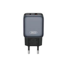 Зарядний пристрій XO L154 USB-C PD20W + USB-A QC3.0 Black (L154.black)