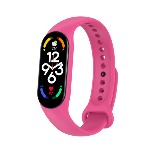 Ремінець до фітнес браслета BeCover Silicone для Xiaomi Mi Smart Band 7 Hot Pink (707490)