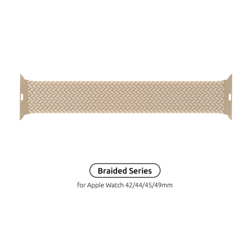 Ремешок для смарт-часов Armorstandart Braided Solo Loop для Apple Watch 49/46/45/44/42 (Series 1-3) Beige Size 10 (172 mm) (ARM64903)