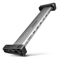 Концентратор AXAGON USB-C 9-in-1 4xUSB 3.2 + 2xUSB-C + HDMI + SD/TF + RJ45 1000Mbps + PD 100W black/gray (HMC-10HLS)