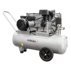 Компресор Sigma двоциліндровий ремінний 2.5кВт 335л/хв 10бар 50л (2 крана) (7044121)